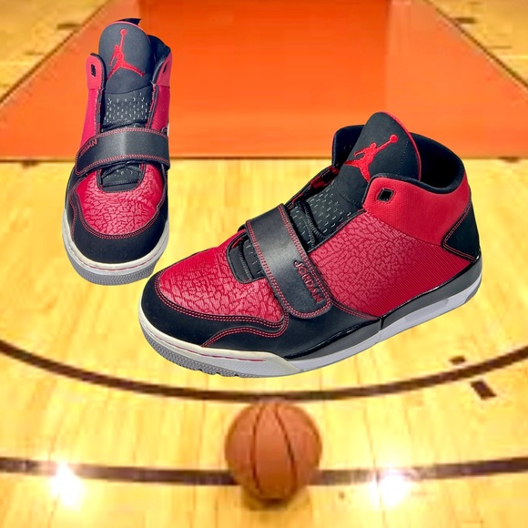 Nike Air Jordan Flight Club 90 Size 15 Men's Basketball Shoes Red 602661-601 - Picture 8 of 12